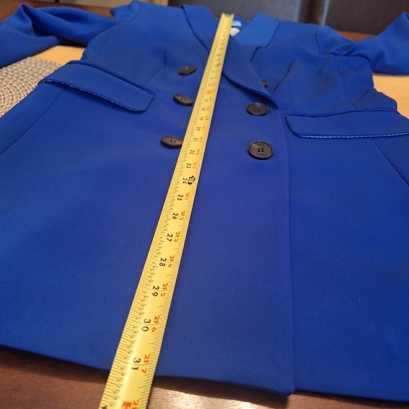 NWOT CeCe royal blue blazer PRISTINE oversized sz 6 - Picture 15 of 16